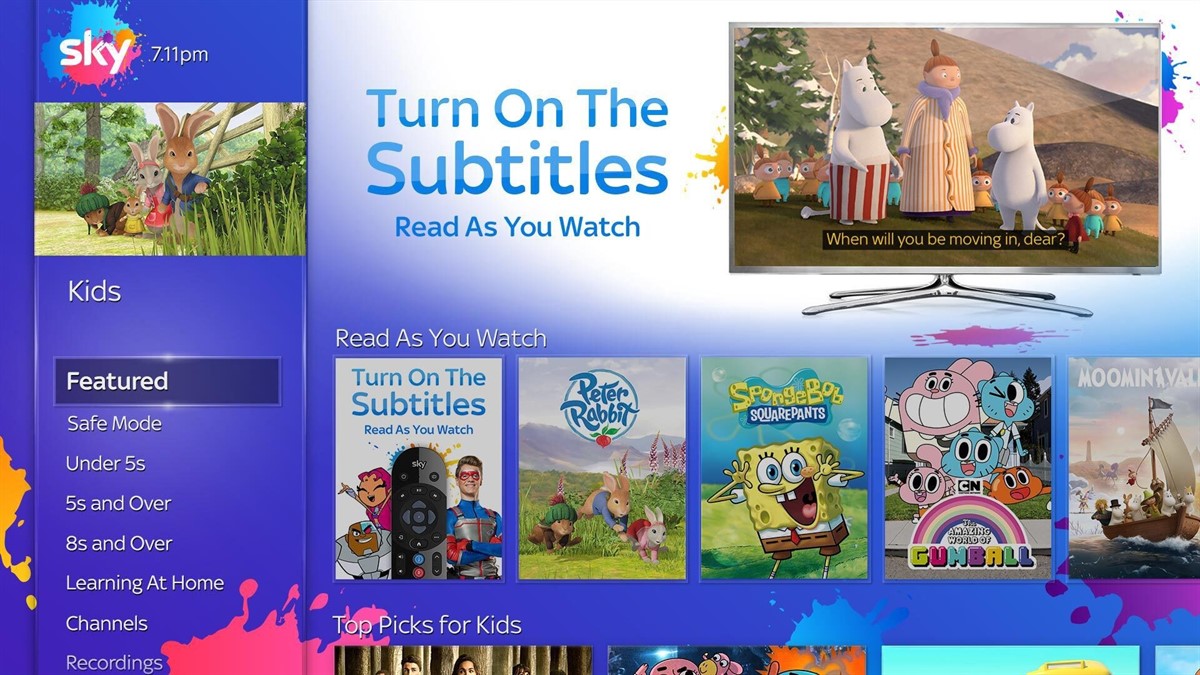 Sky, WarnerMedia and ViacomCBS ‘Turn on the Subtitles’ for more than 500 episodes of their most popular kids’ content